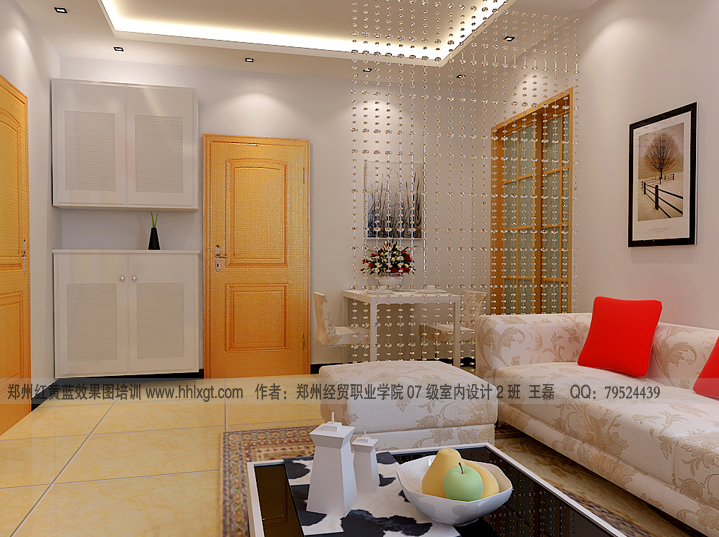 室内客厅设计G 作者：王  磊 郑州经贸学院07级室内2班